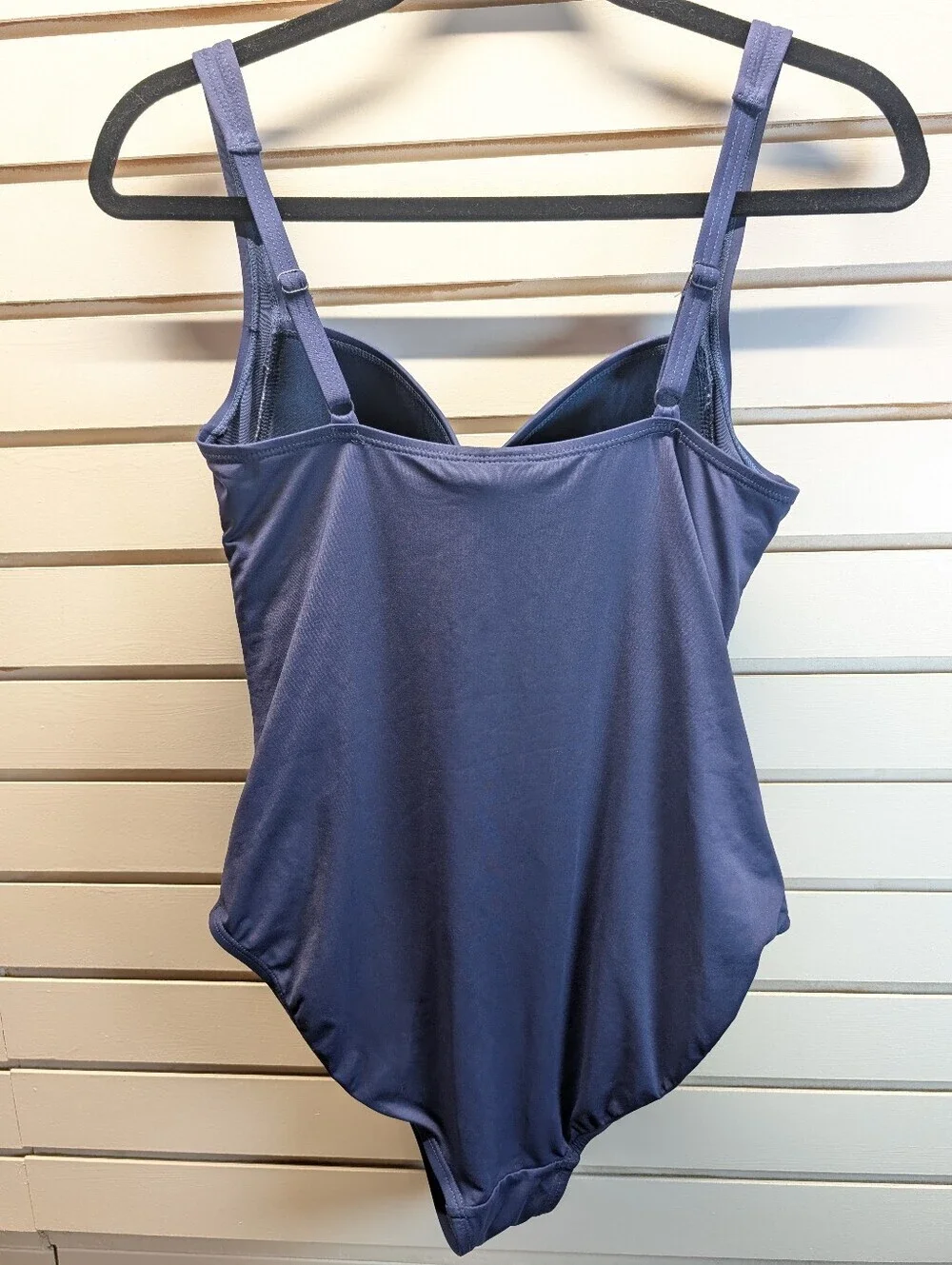 Nip Tuck Blue Joanne One Piece Swimsuit with Tummy Control Navy Size 10 EUC